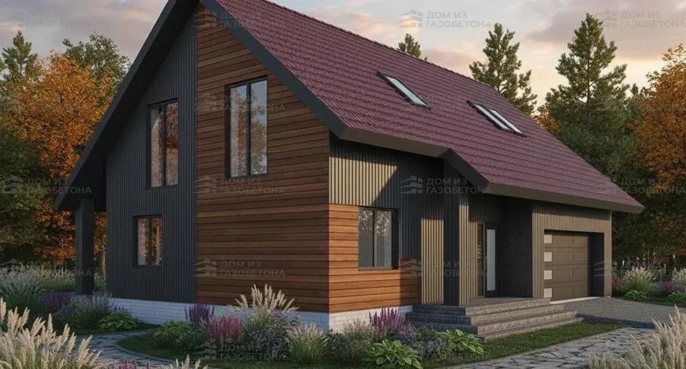 Проект Двухэтажный дом 14 на 12, 194 м2