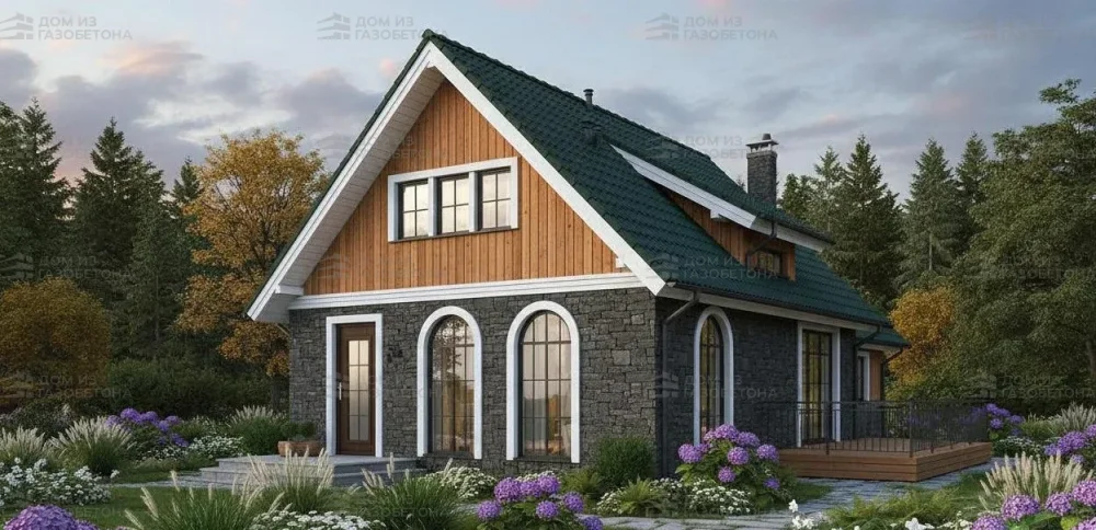 Проект Двухэтажный дом 15 на 9, 134 м2