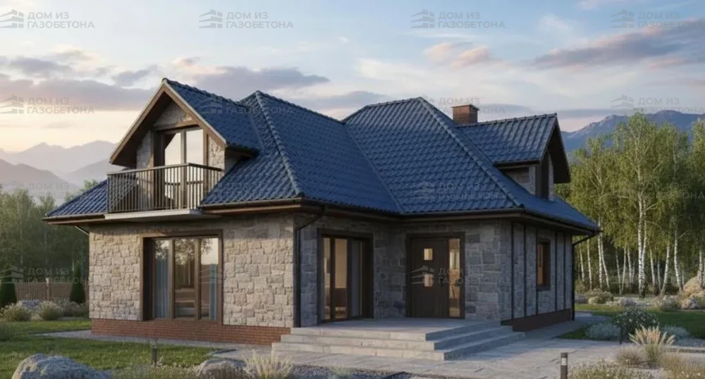 Проект Двухэтажный дом 14 на 10, 179 м2