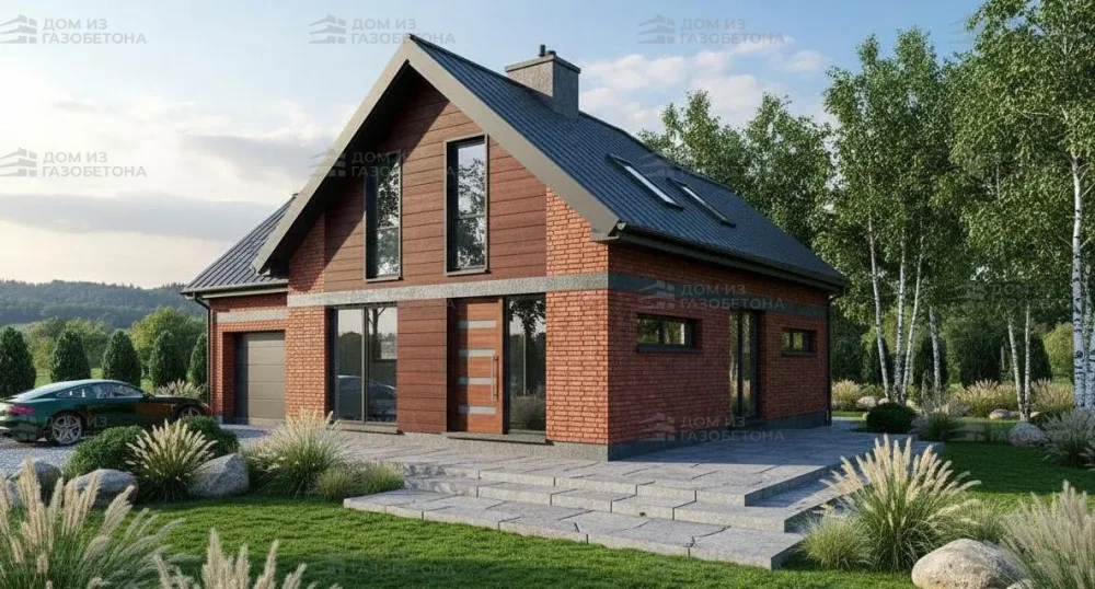 Проект Двухэтажный дом 14 на 11, 147 м2