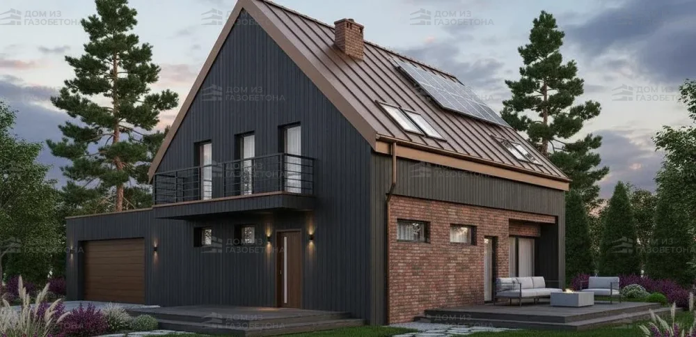 Проект Двухэтажный дом 12 на 10, 176 м2