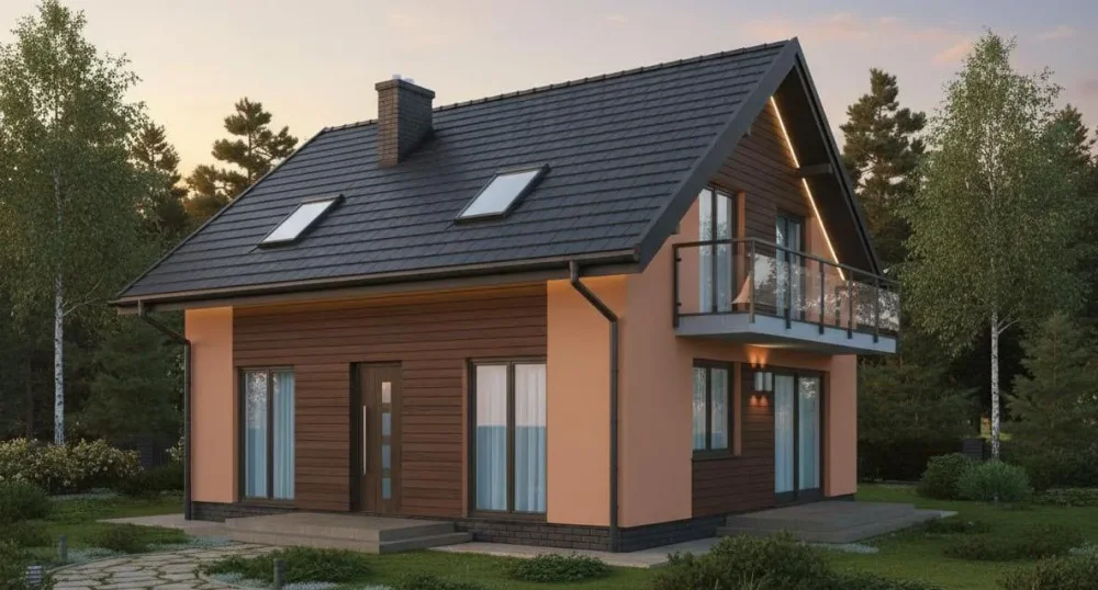 Проект Двухэтажный дом 8 на 9, 103 м2