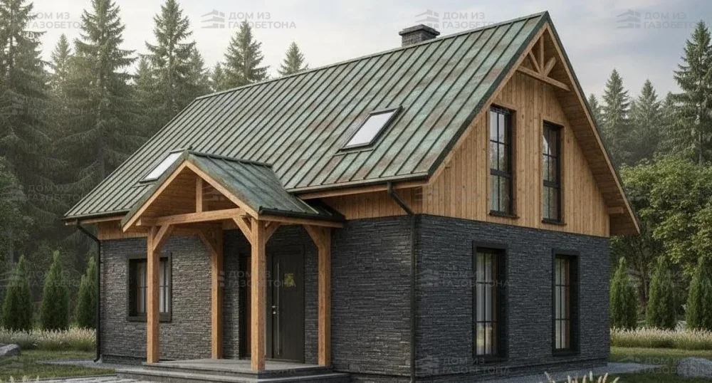 Проект Двухэтажный дом 10 на 9, 111 м2