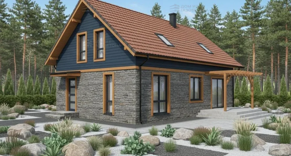 Проект Двухэтажный дом 12 на 10, 149 м2