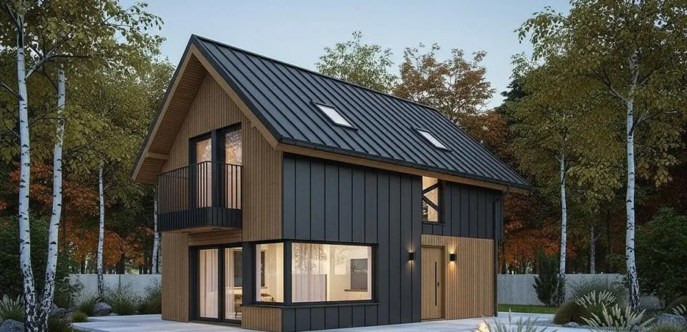 Проект Двухэтажный дом 6 на 13, 95 м2