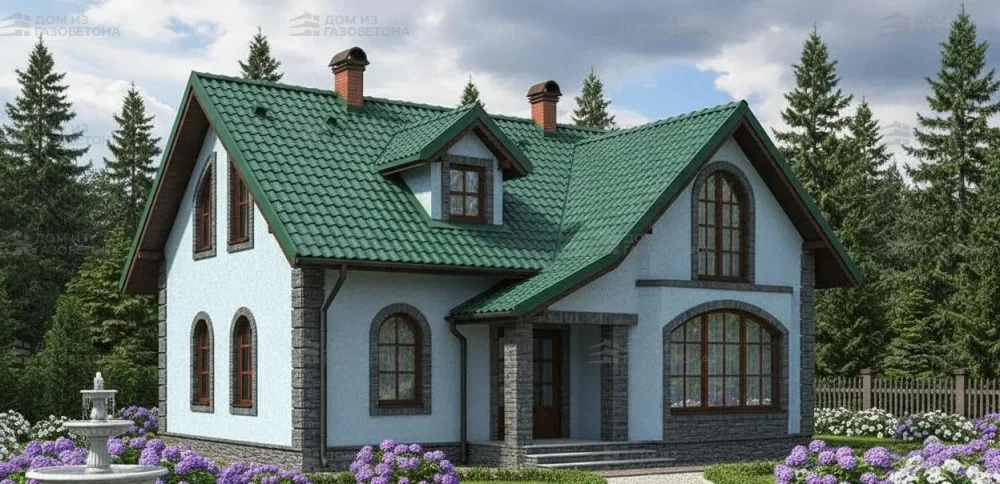 Проект Двухэтажный дом 16 на 10, 229 м2